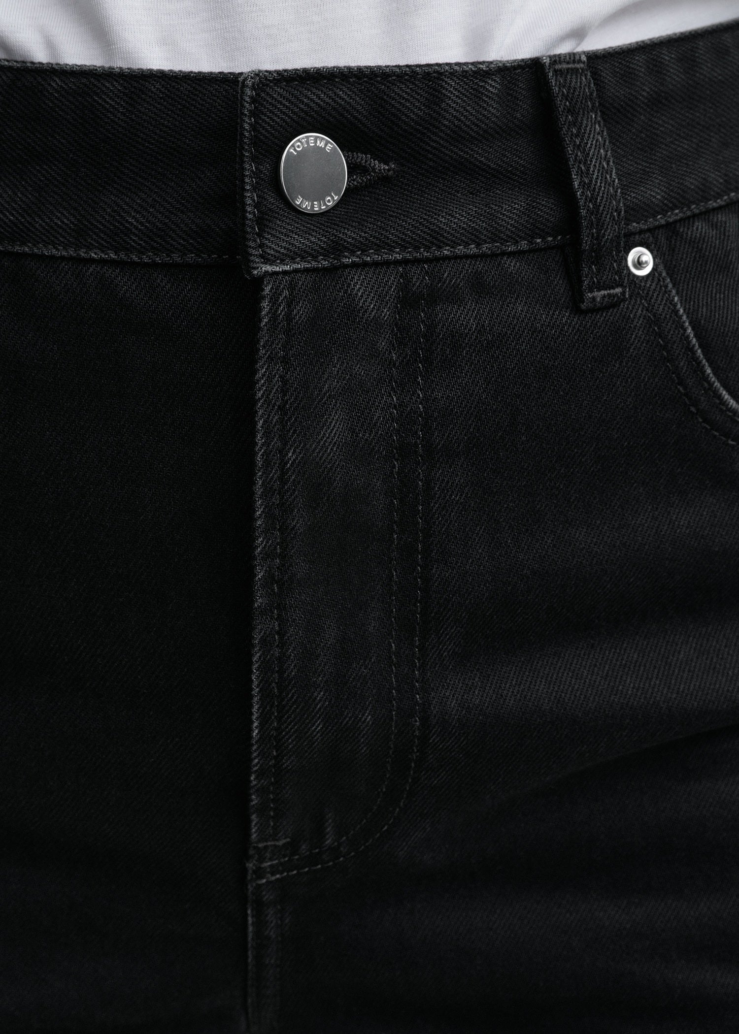 High slim denim black
