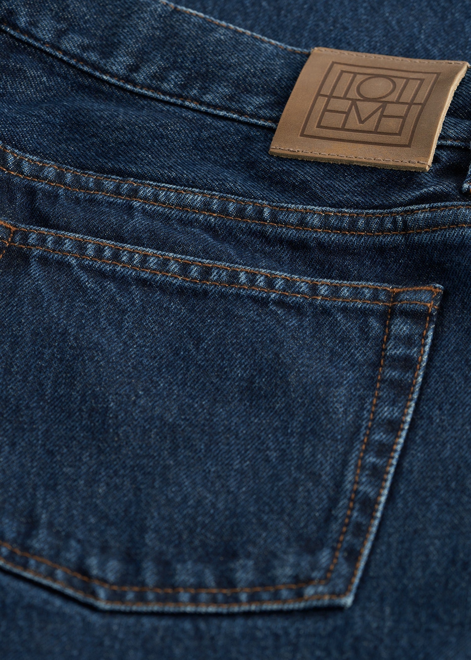 Low straight denim indigo