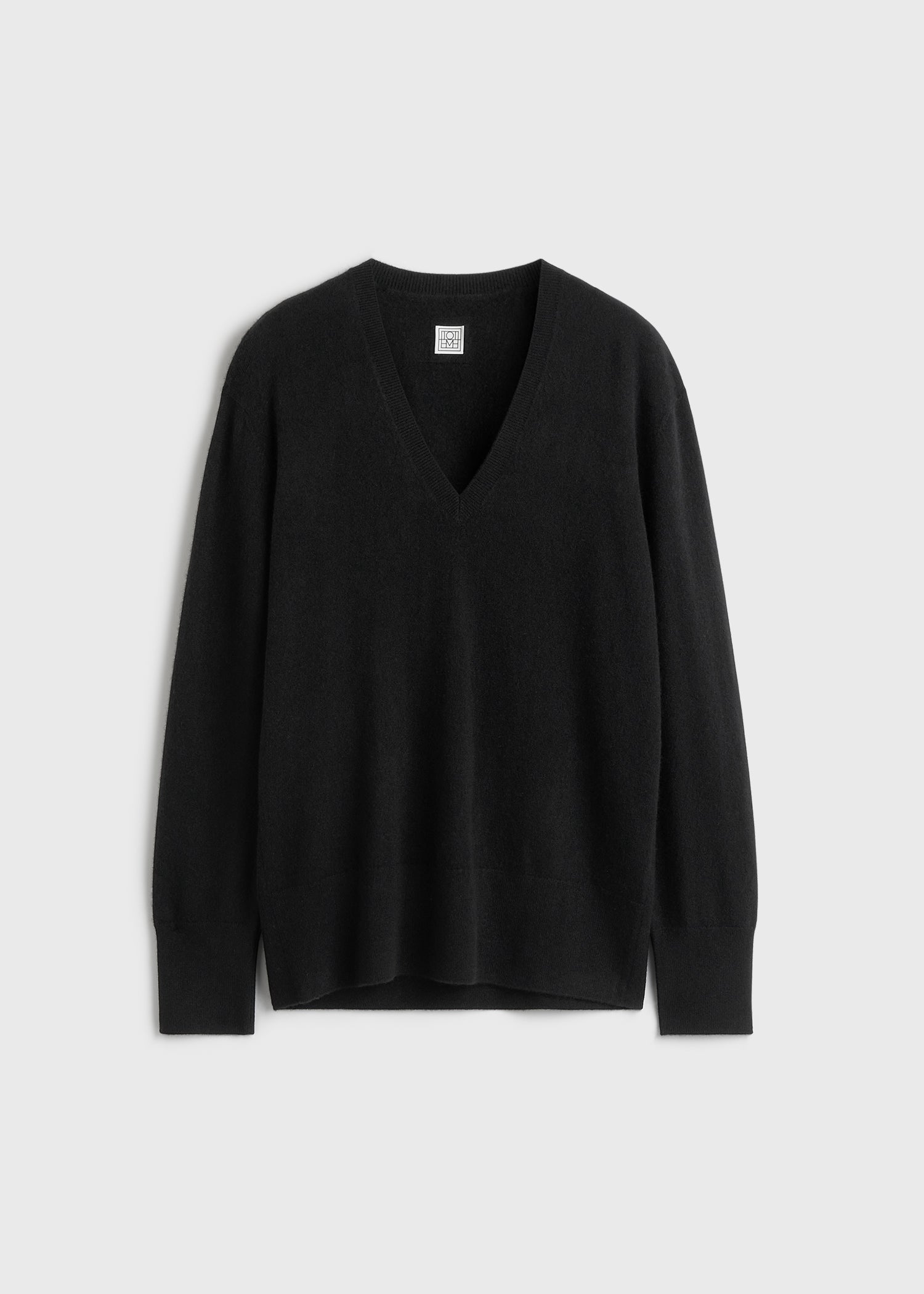 Cashmere v-neck knit black