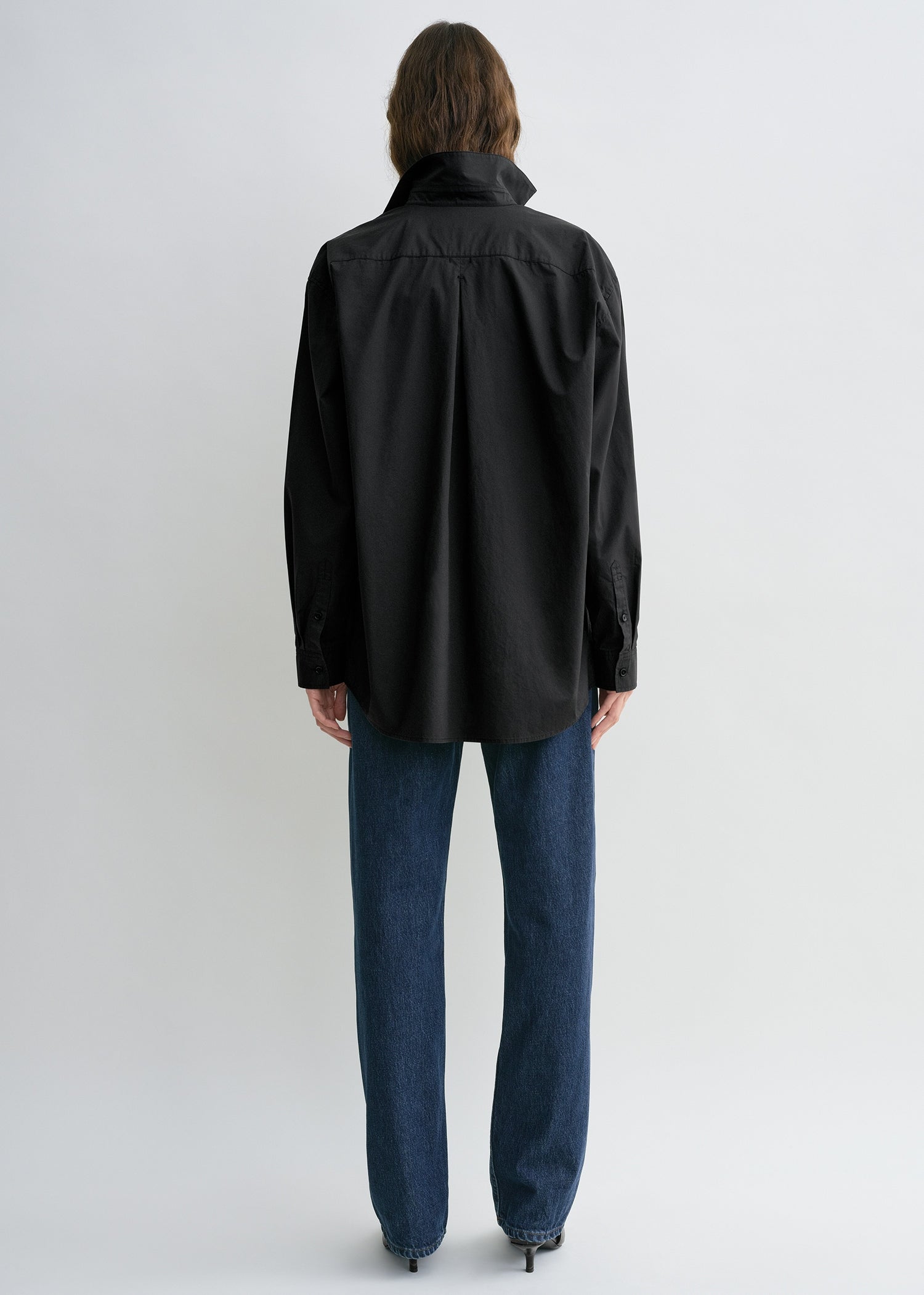 Classic tumbled shirt washed black