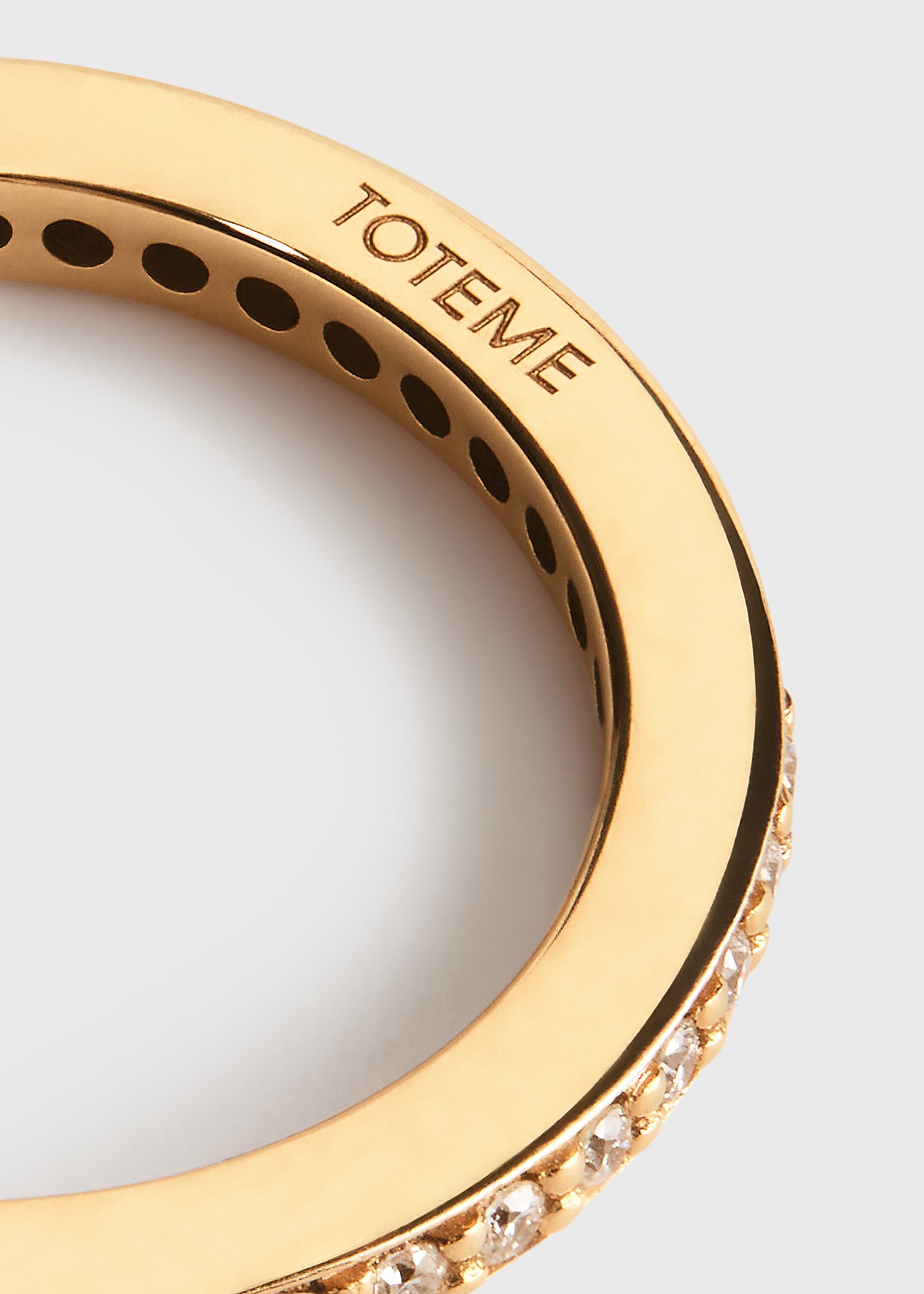 Eternity diamond midi ring 18kt gold