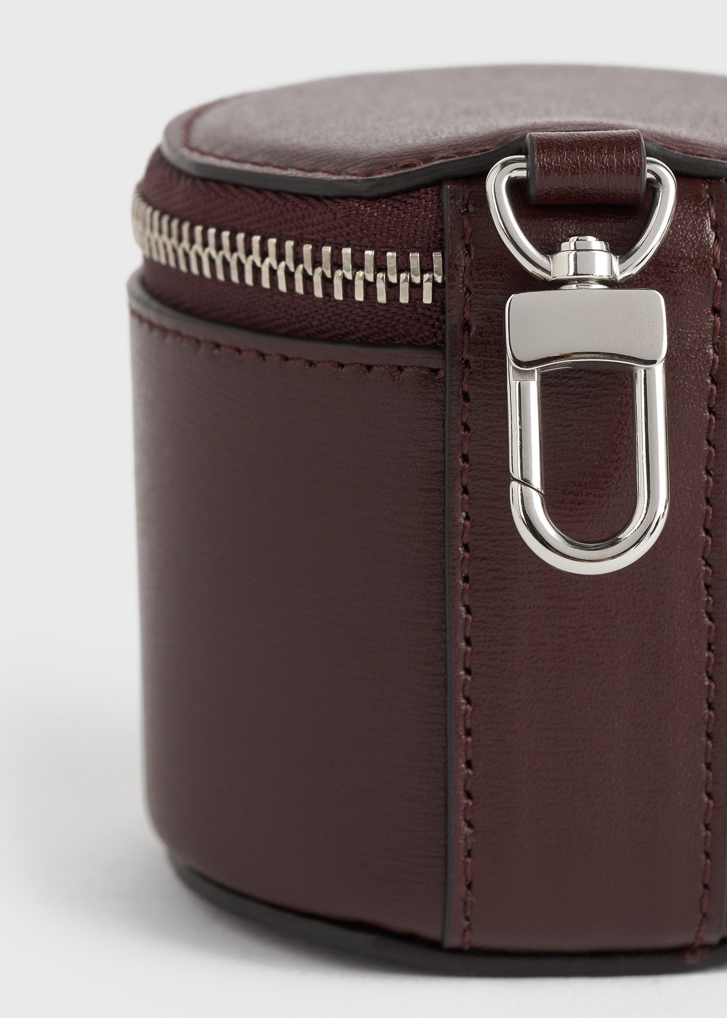 Leather jewelry box bordeaux