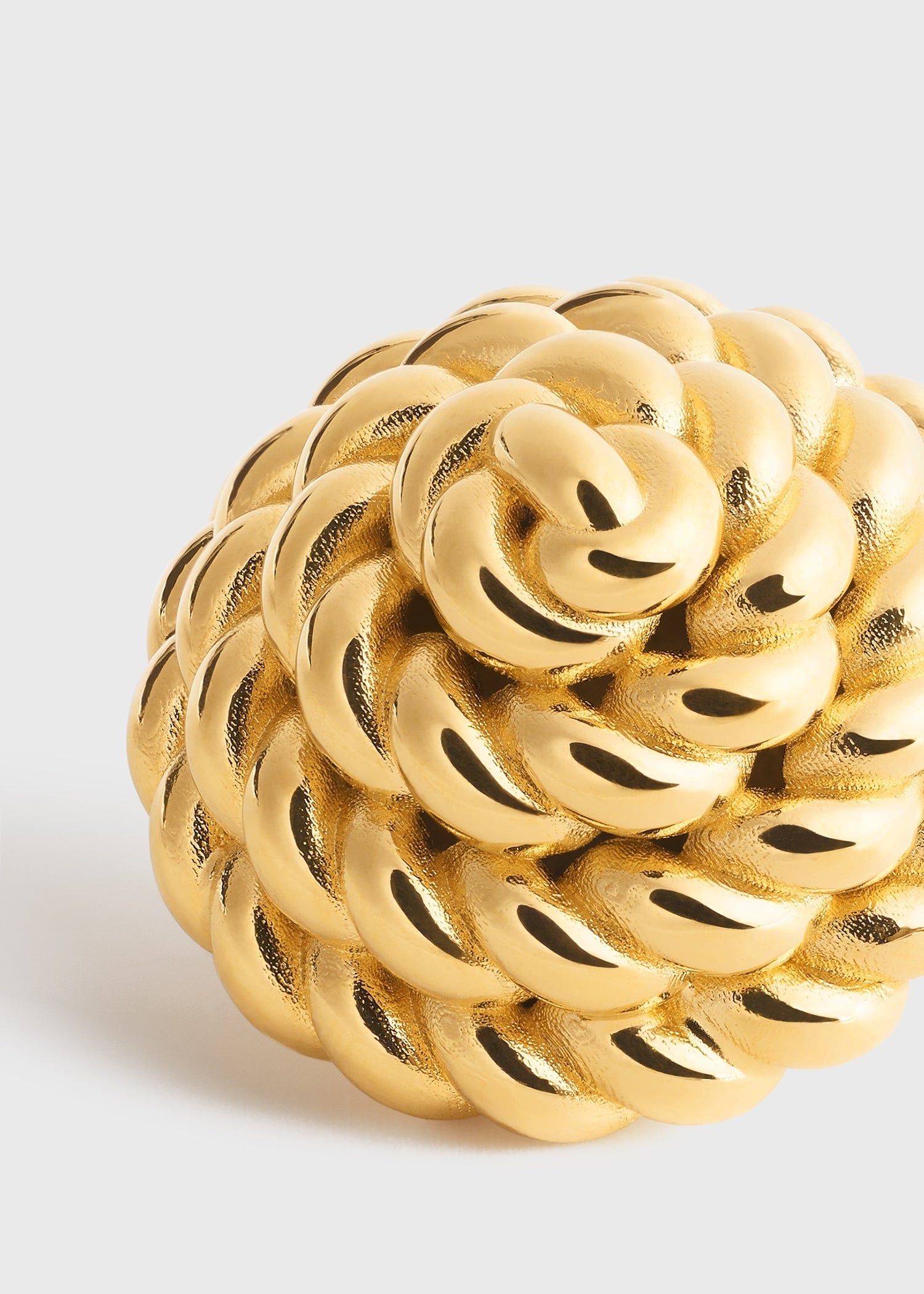 Rope cufflinks gold