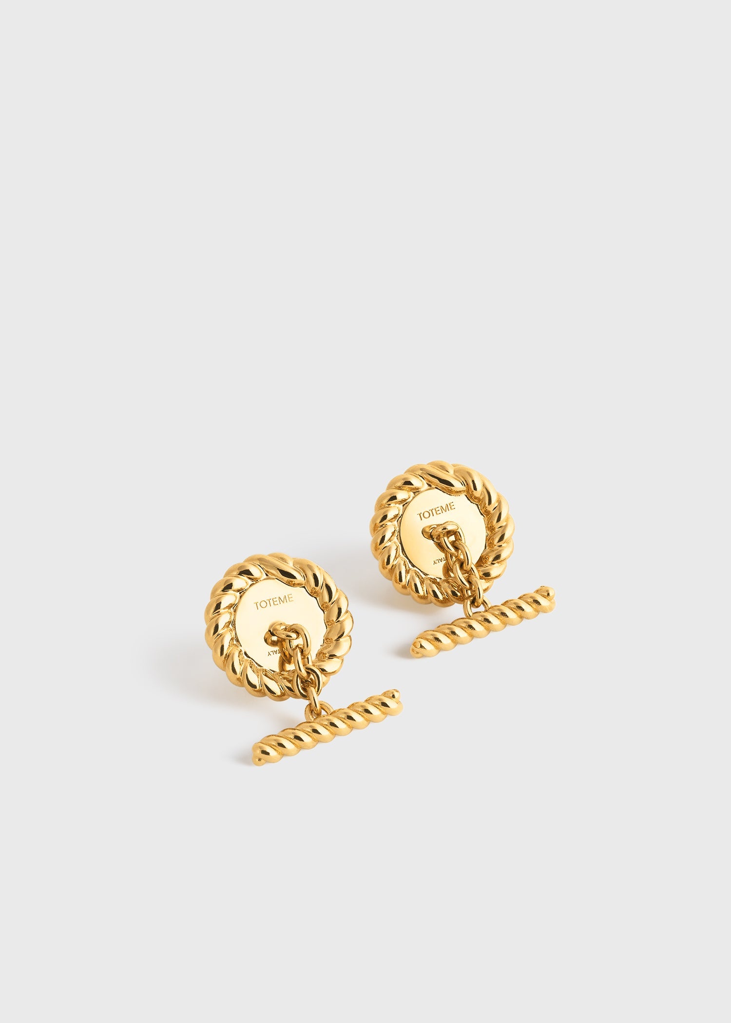 Rope cufflinks gold