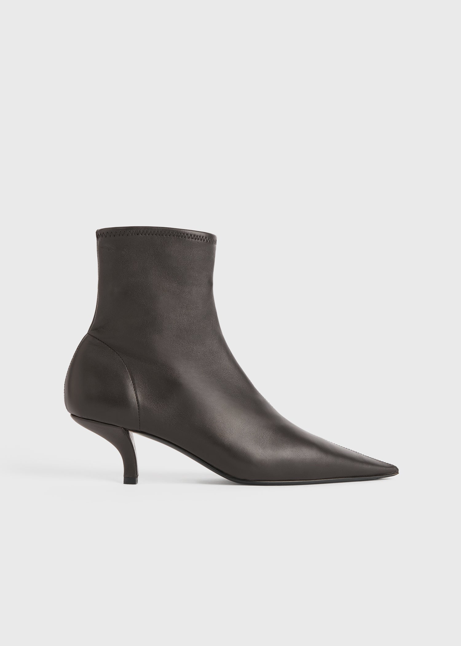 Nappa heeled sock boots bark TOTEME