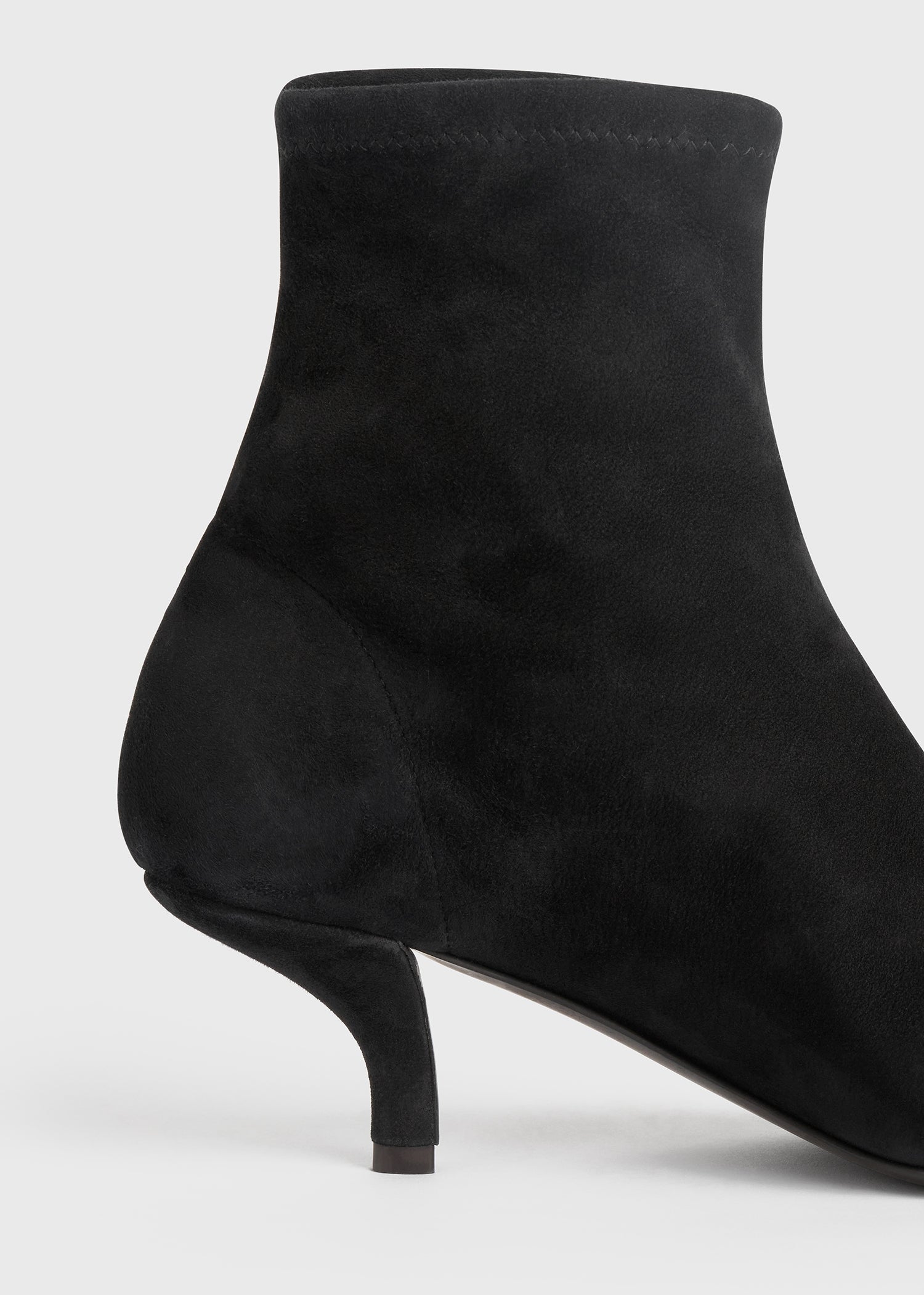 Suede heeled sock boots black TOTEME