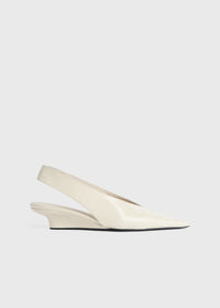 The Wedge-Heel Slingback bleached sand