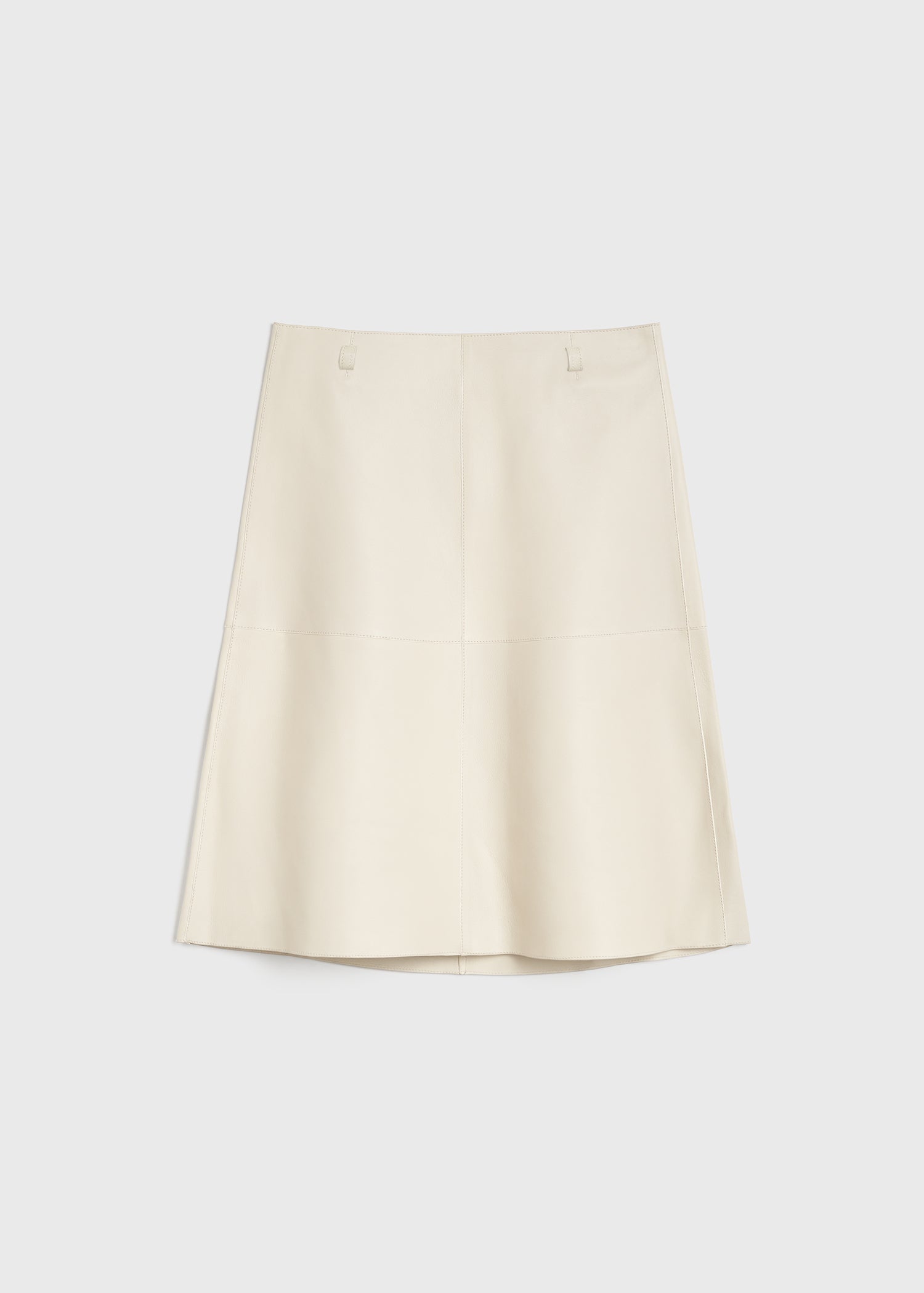 Double leather skirt off white TOTEME