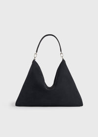 Bevel suede bag navy