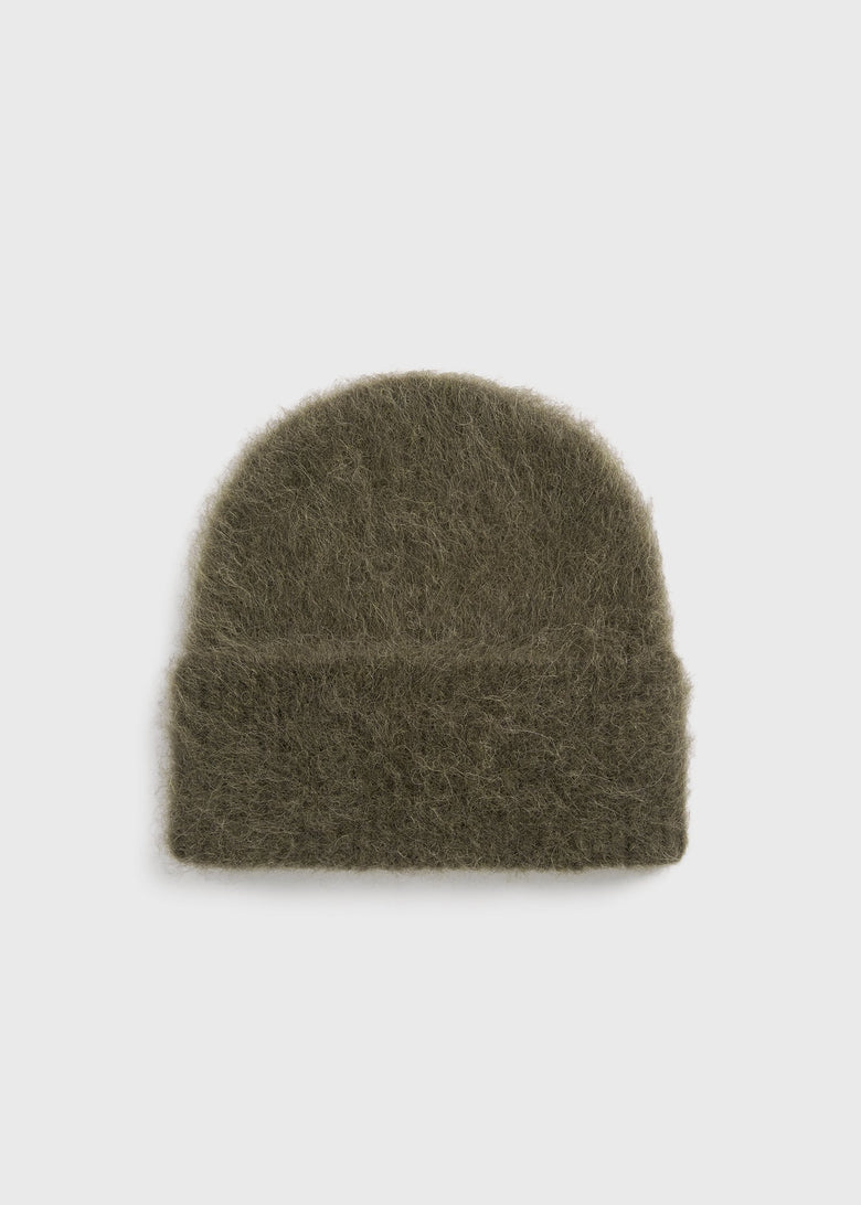 Alpaca knit beanie pepper