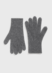 Cashmere gloves charcoal