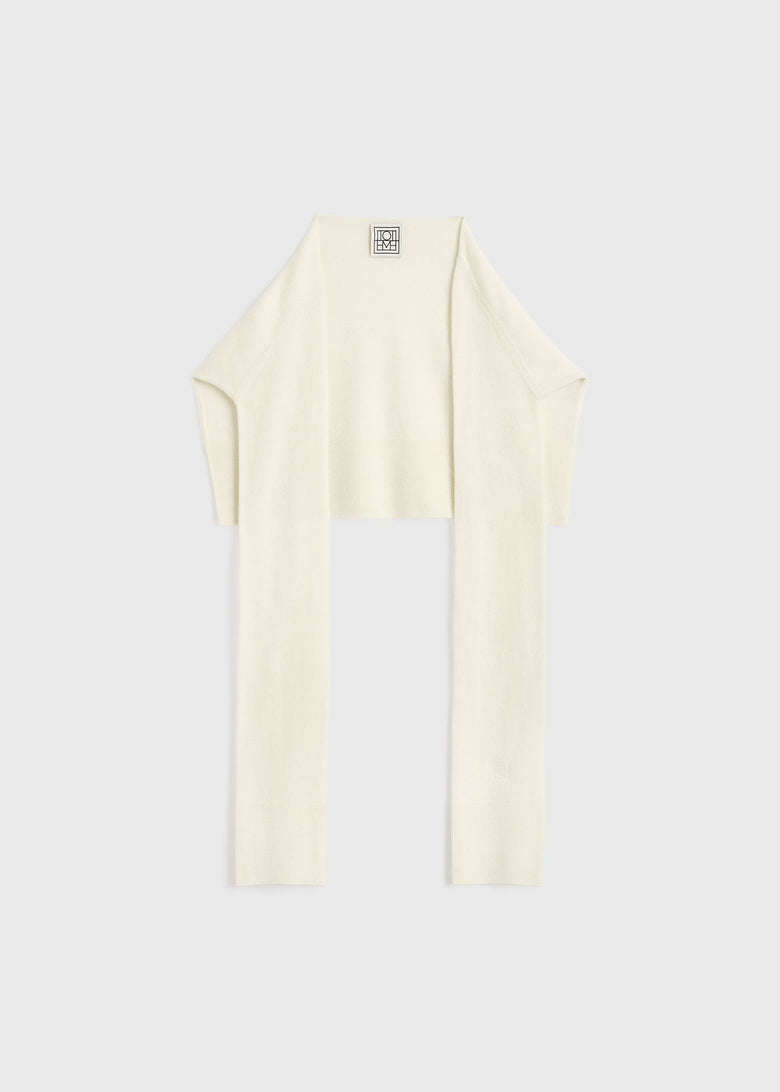 Sleeve scarf white