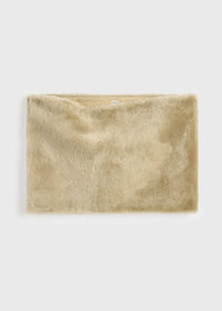 Plush shearling muff rye