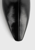 Slim naplack ankle boots black