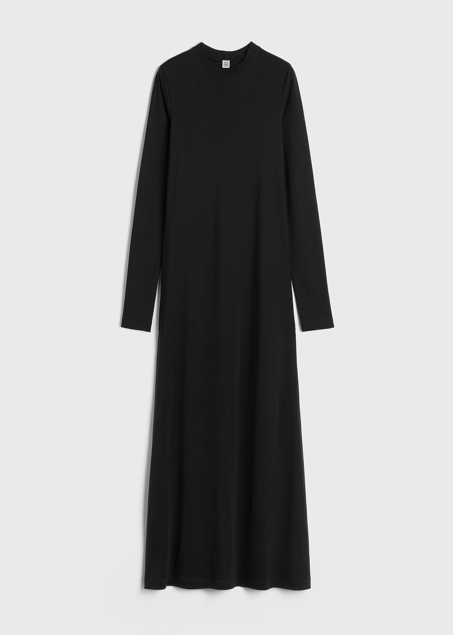 Long sleeve jersey dress black