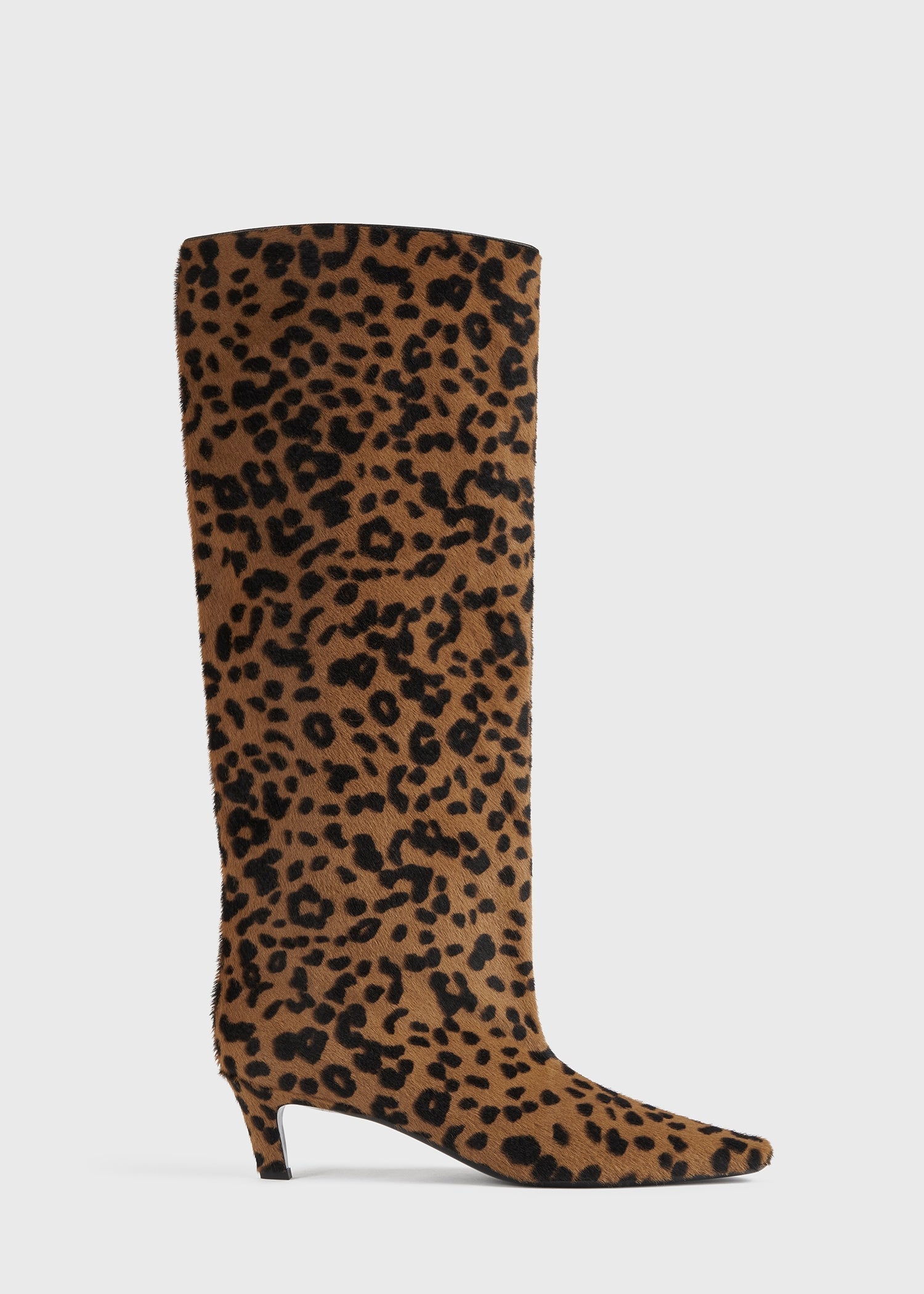Brown and leopard boots clearance