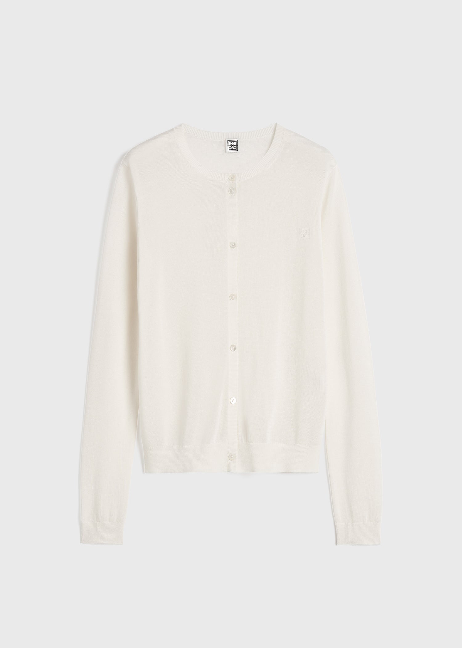 Fine knit cardigan light hay