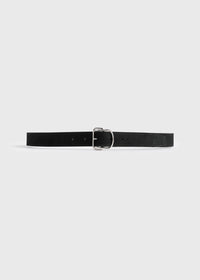 Swirl suede belt black