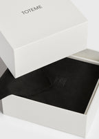 Bezel diamond hoops 18kt white gold