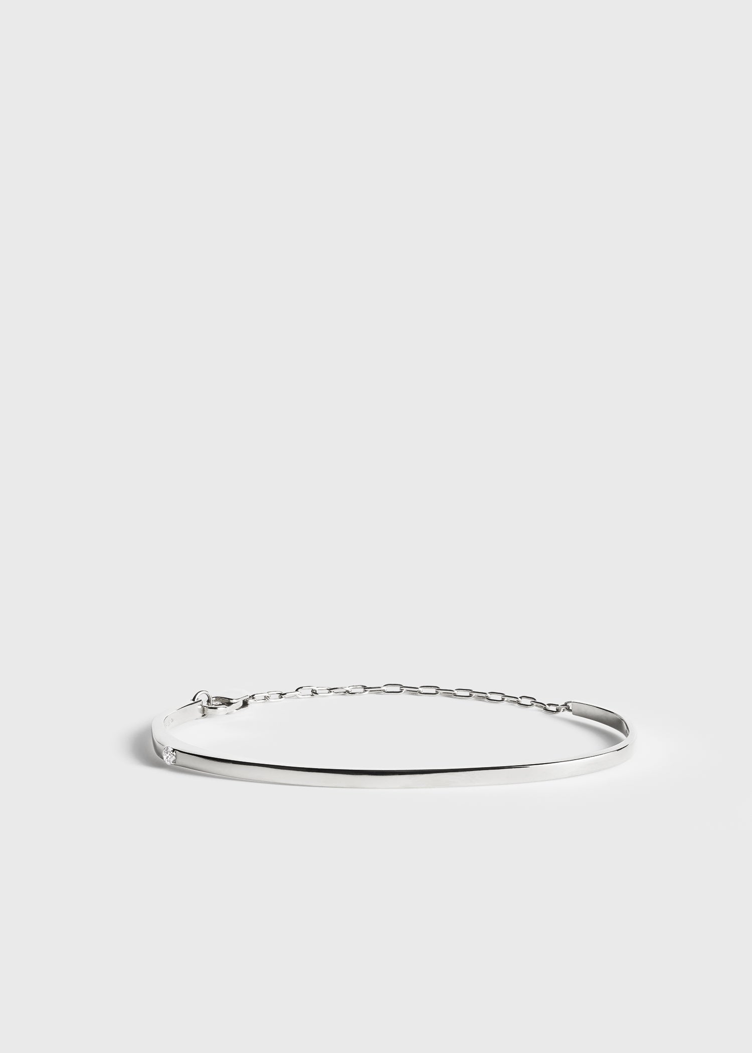 Plain white gold bracelet cheap