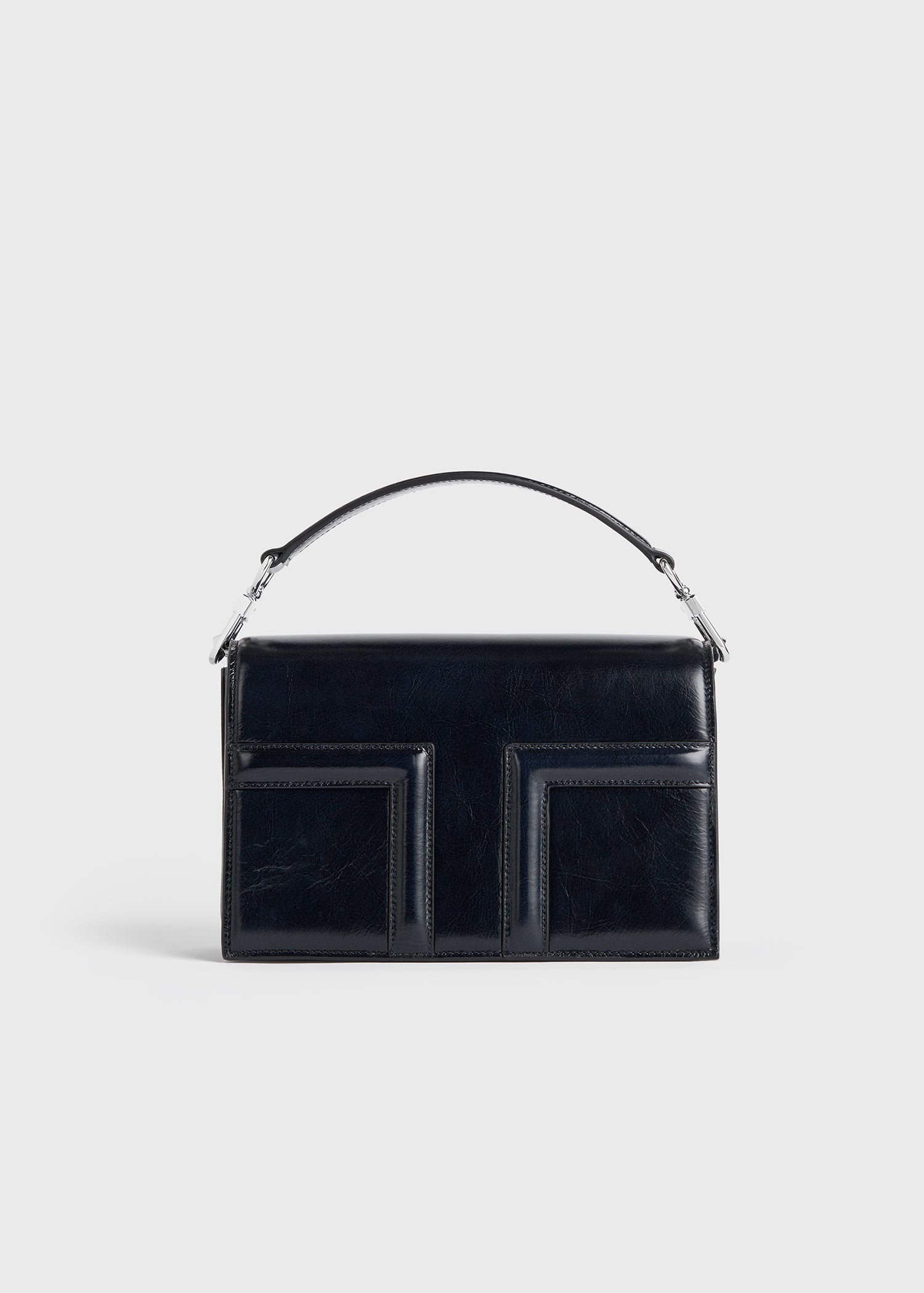 Mini T Flap Naplack bag navy TOTEME