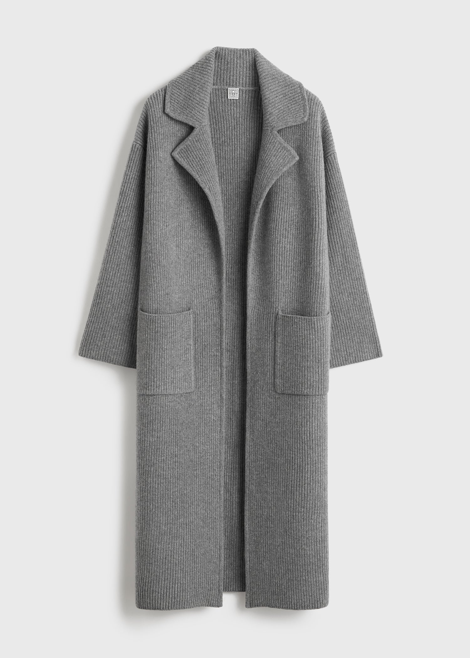 Wool ribbed knitted coat new arrivals