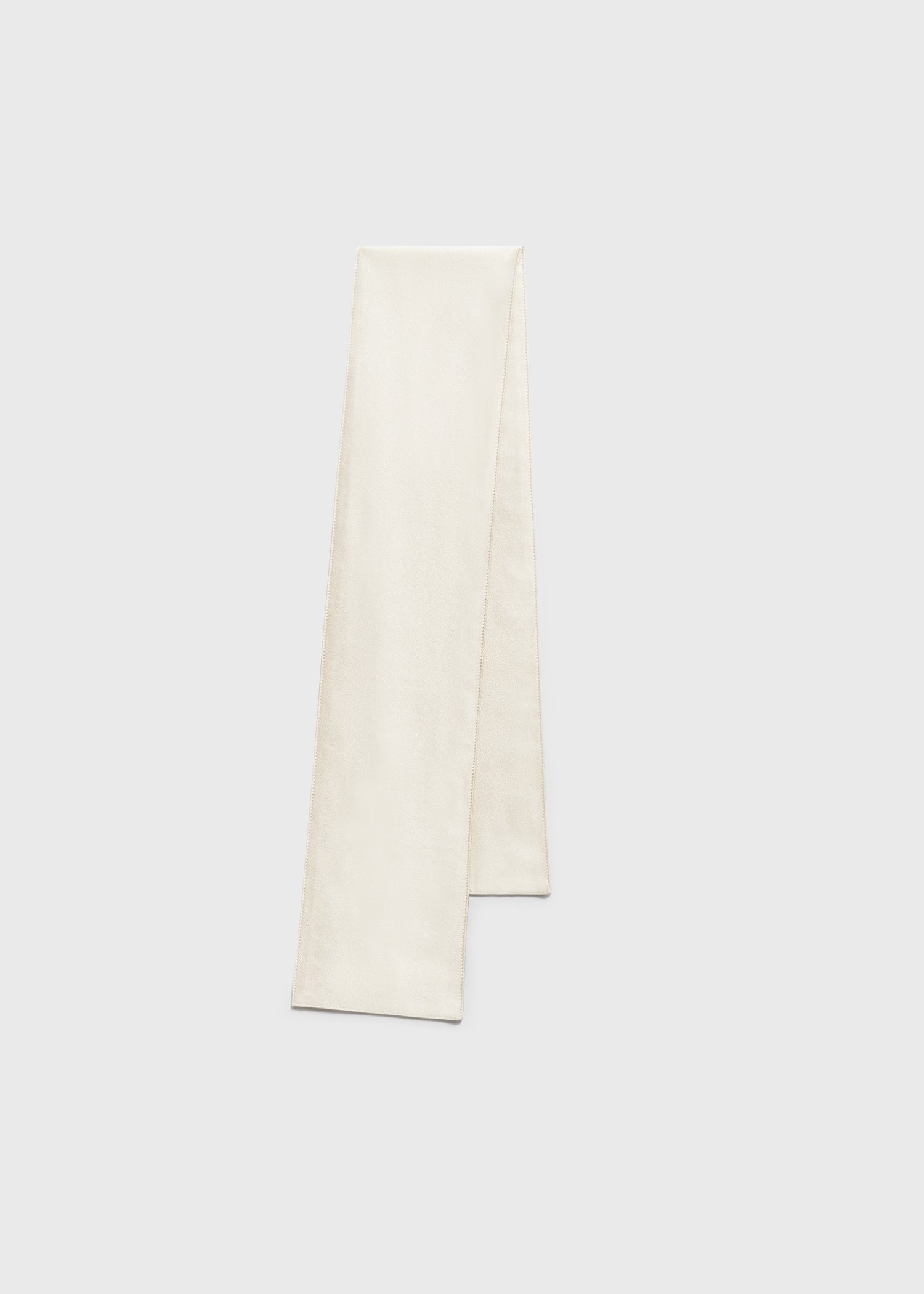 Satin tuxedo scarf macadamia – TOTEME Satin tuxedo scarf macadamia – TOTEME
