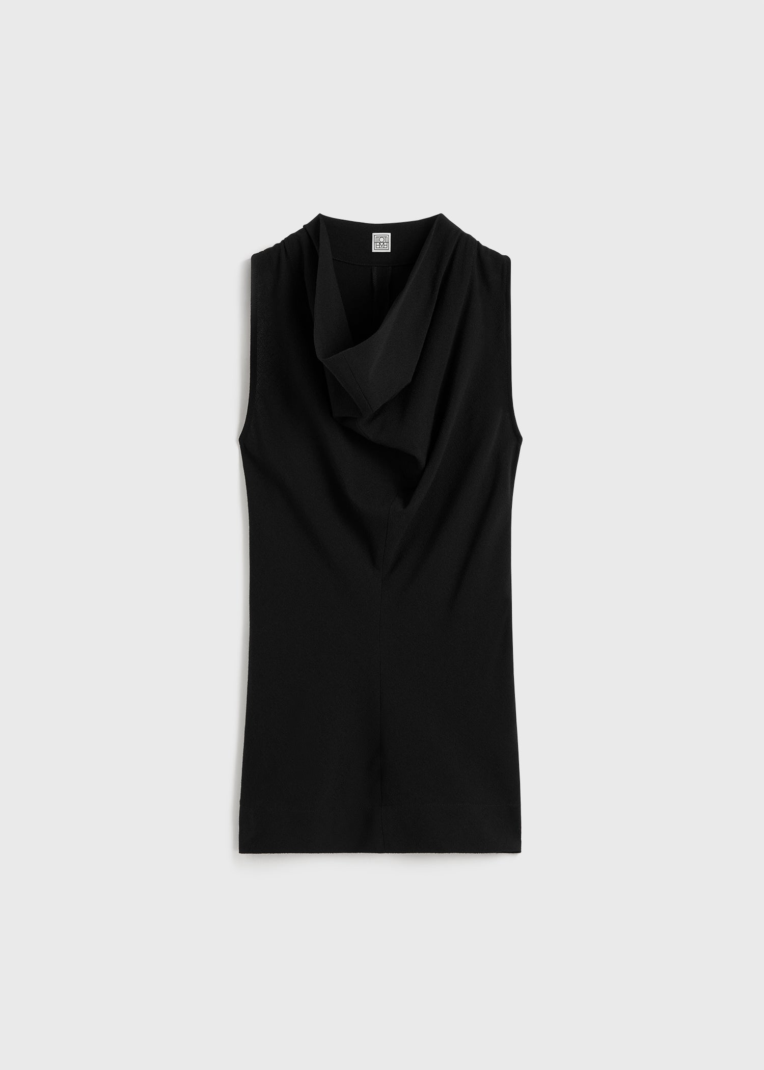 Cowl neck top black TOTEME