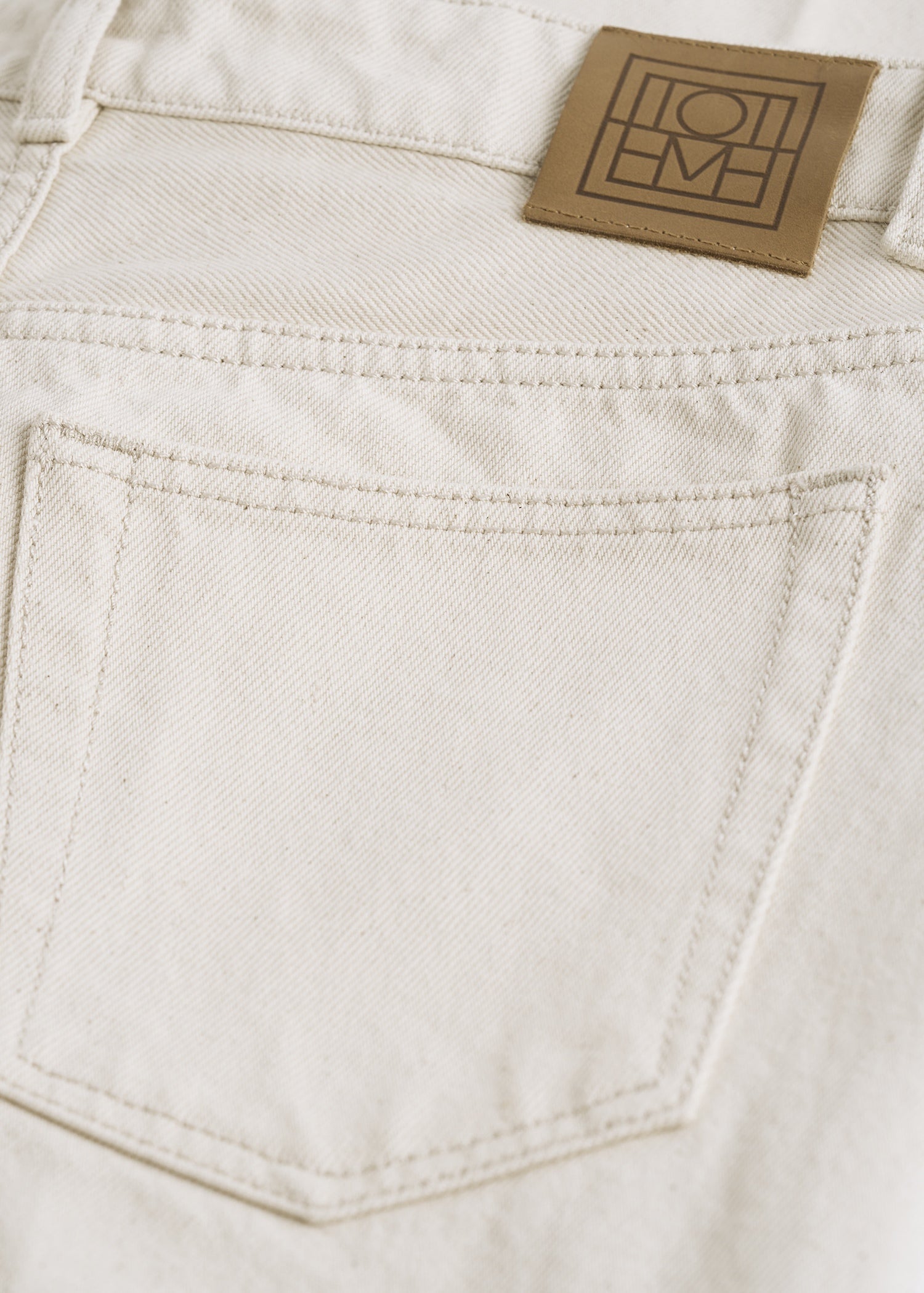 Low slim denim ecru