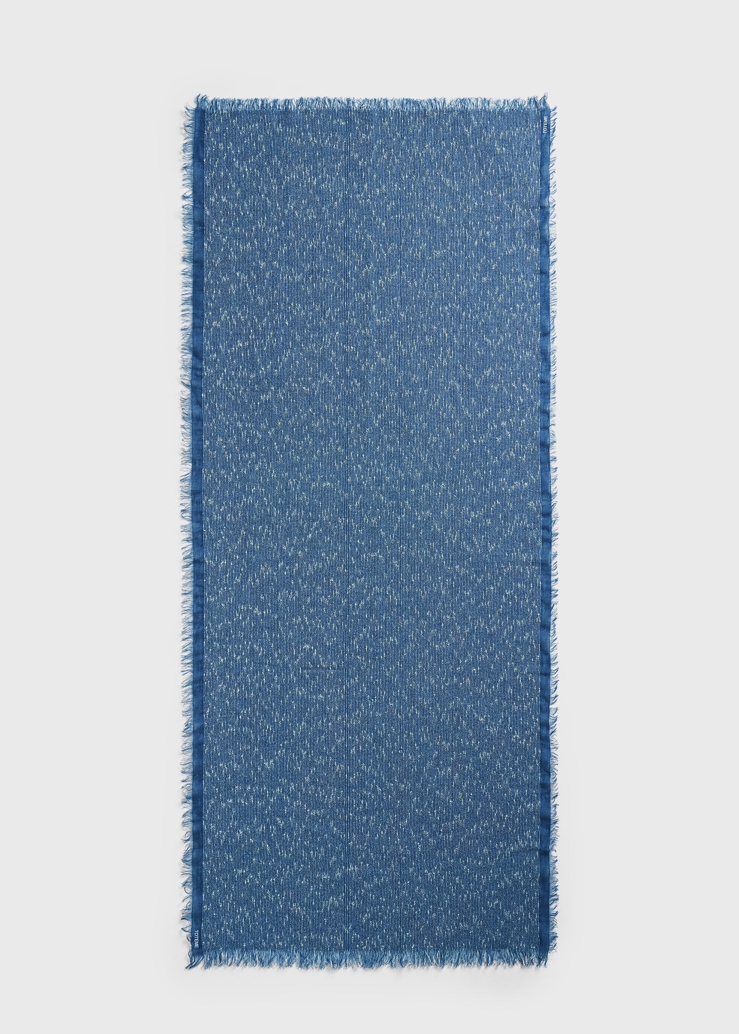 Bouclé sarong azure/white