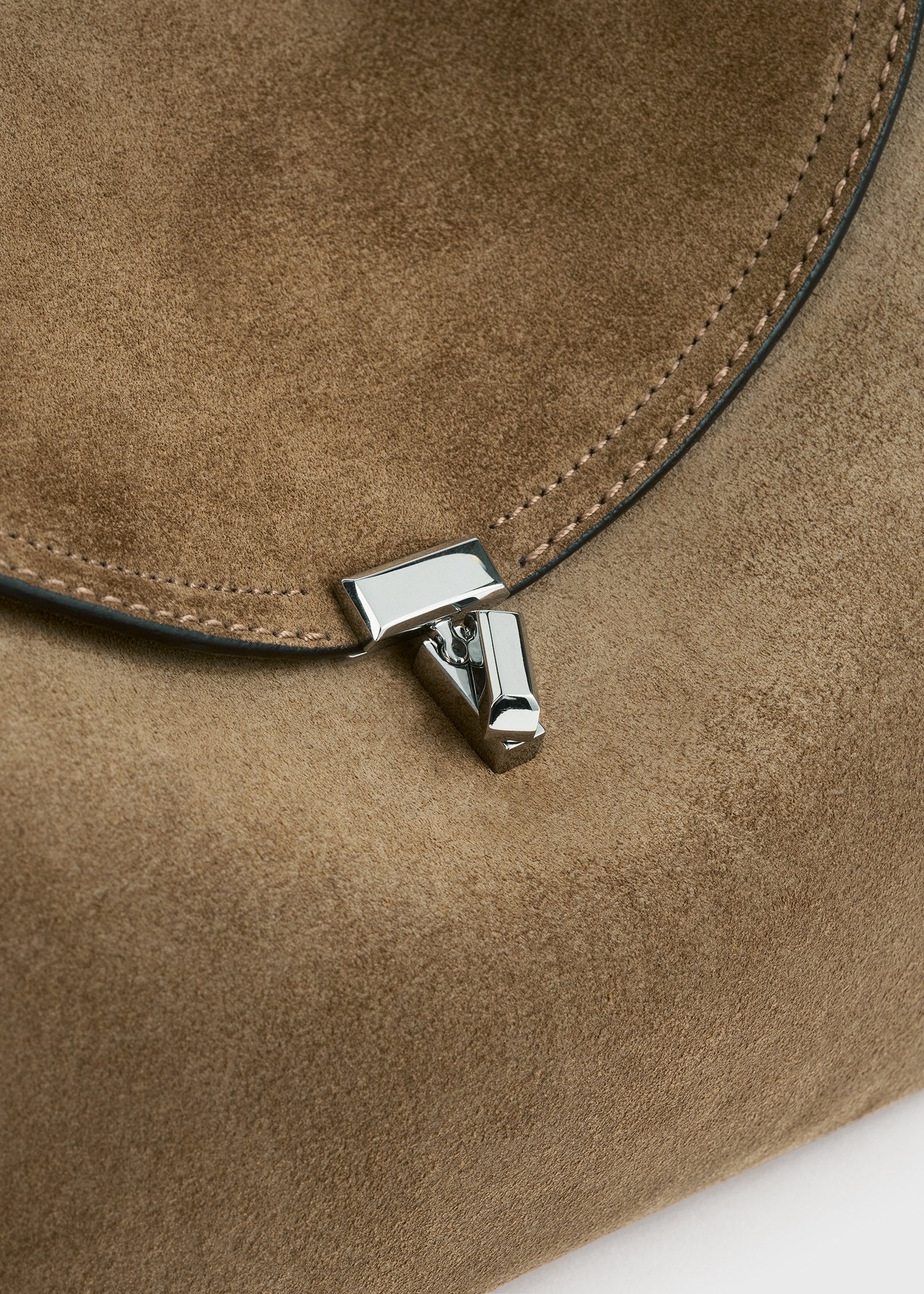 T-Lock suede top handle tobacco