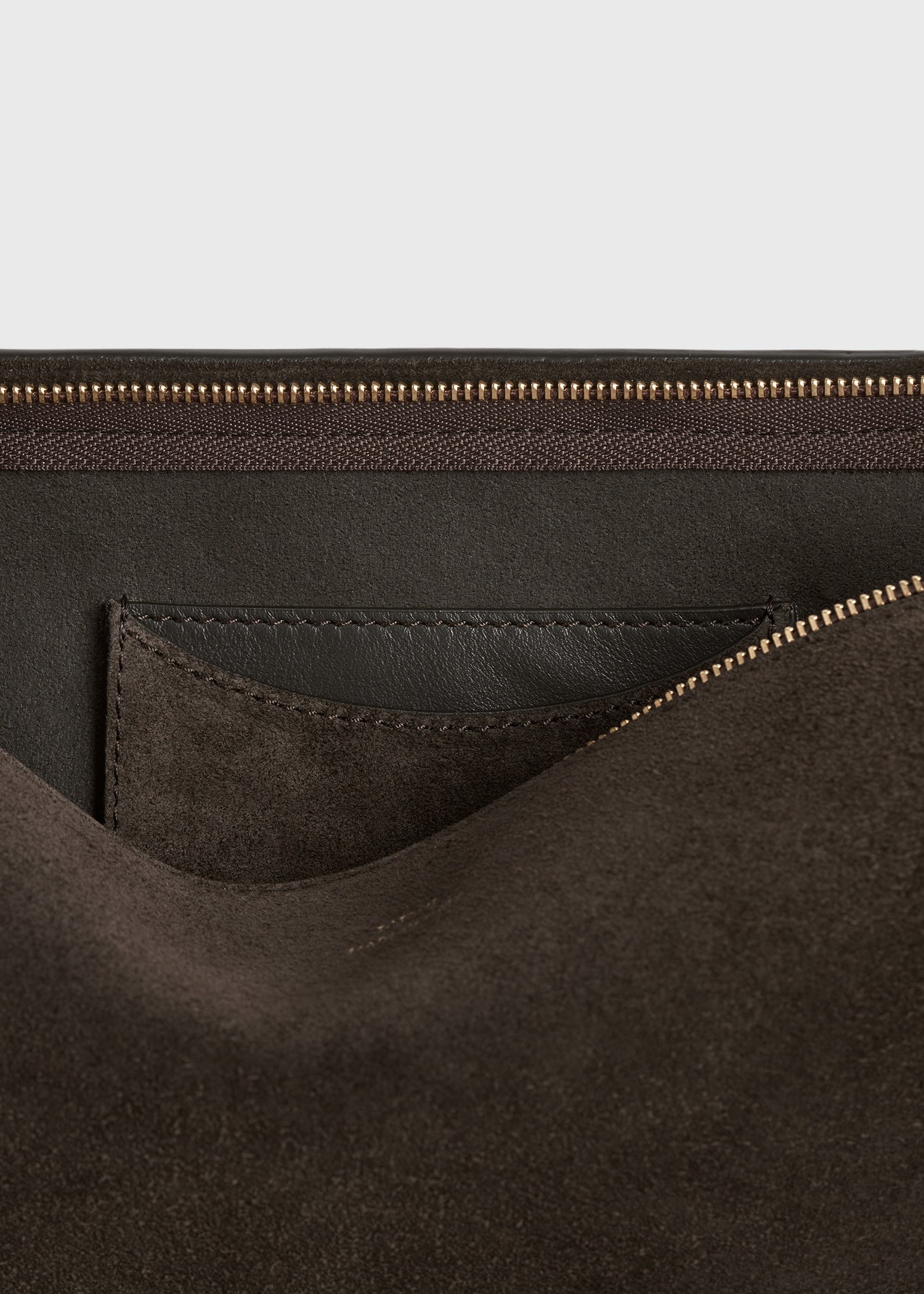 Suede scooped sling pepper