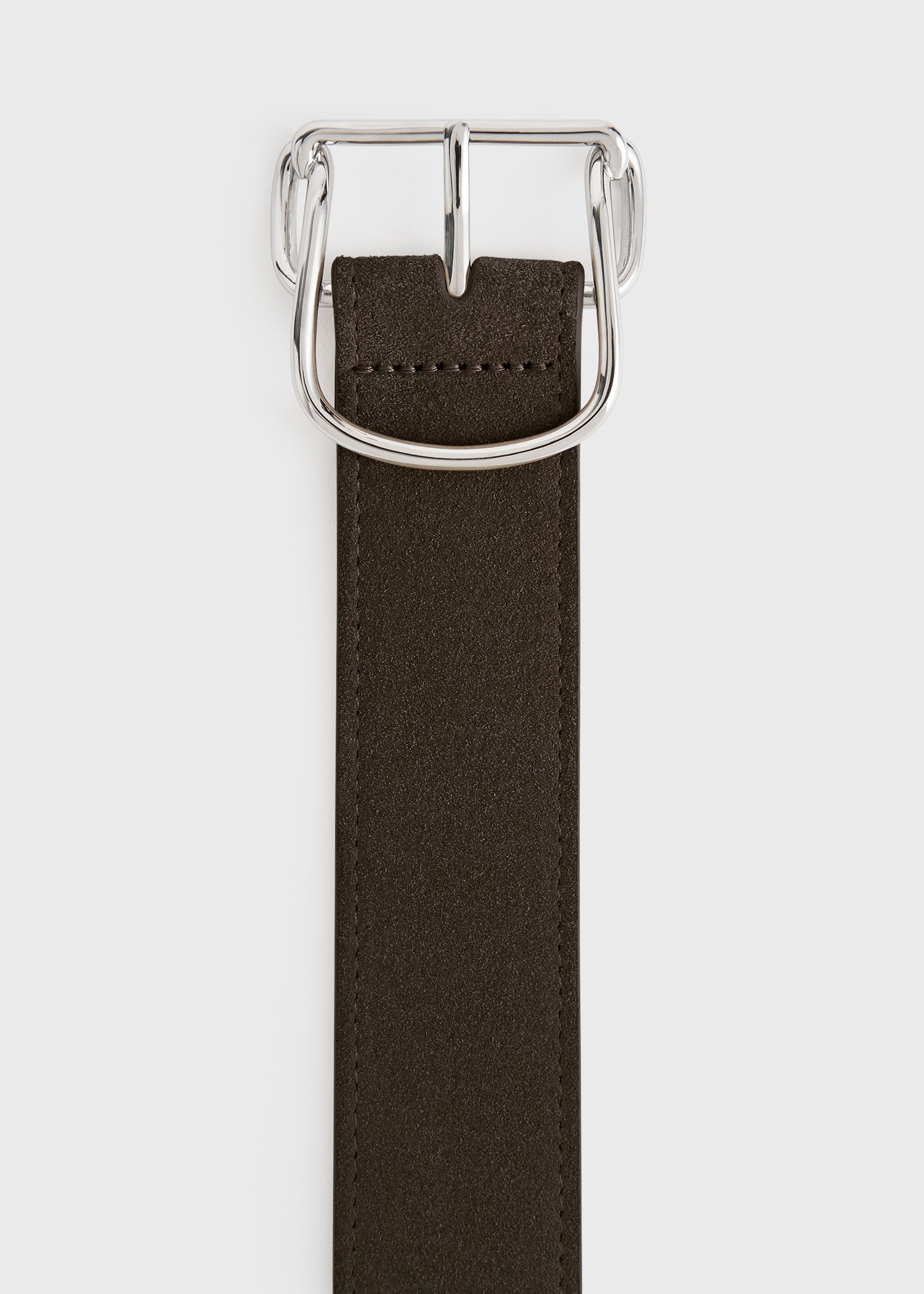 Swirl suede belt pepper