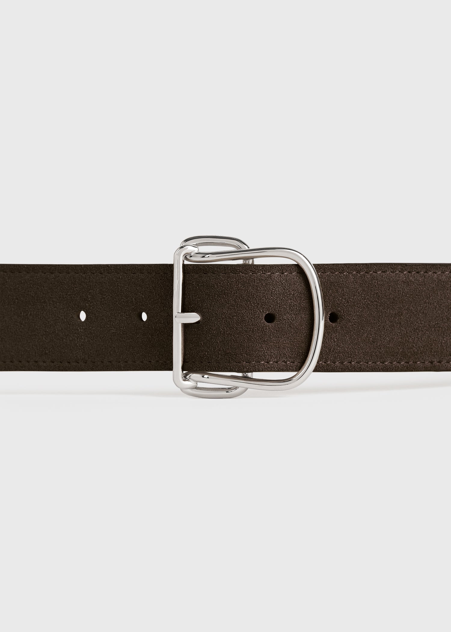 Swirl suede belt pepper