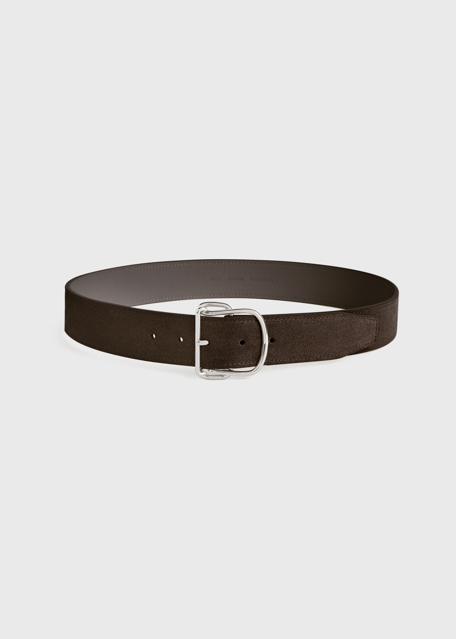 Swirl suede belt pepper