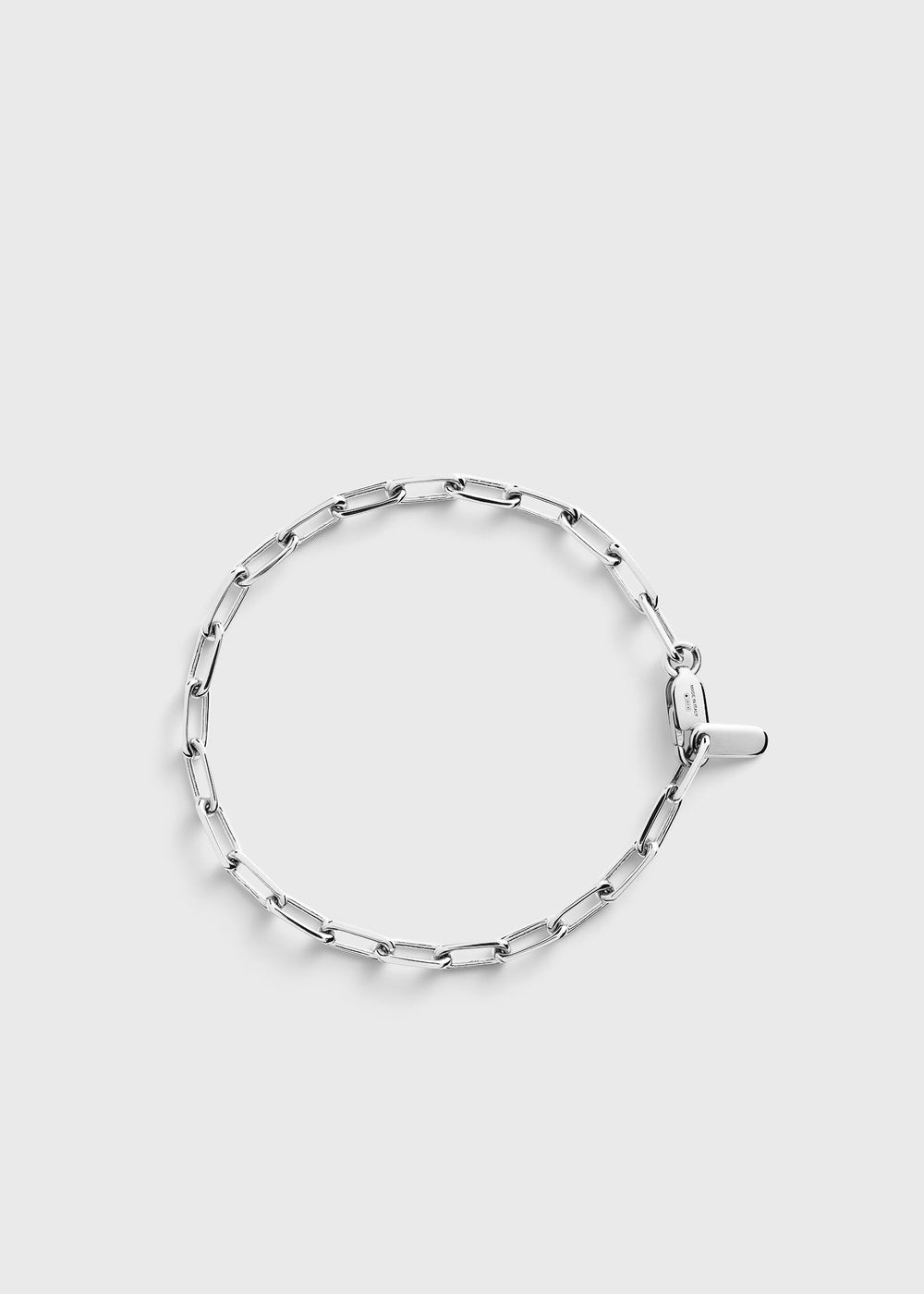 Chain bracelet 18kt white gold