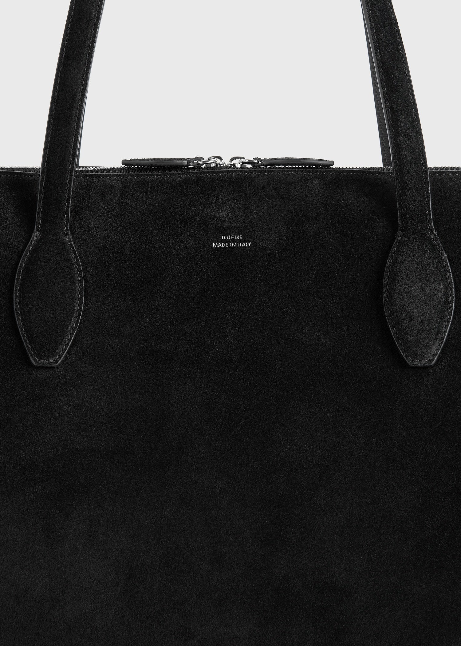 Suede day tote black