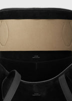Suede day tote black
