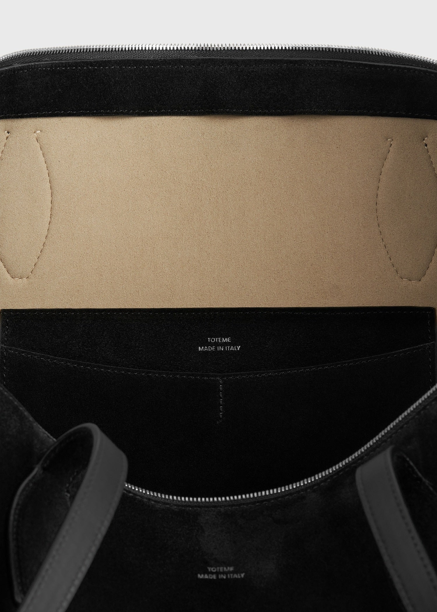 Suede day tote black