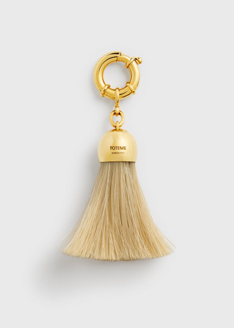 Horsehair charm gold