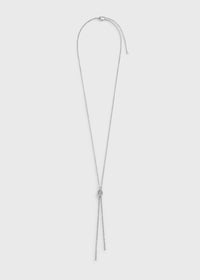 Rope lariat silver