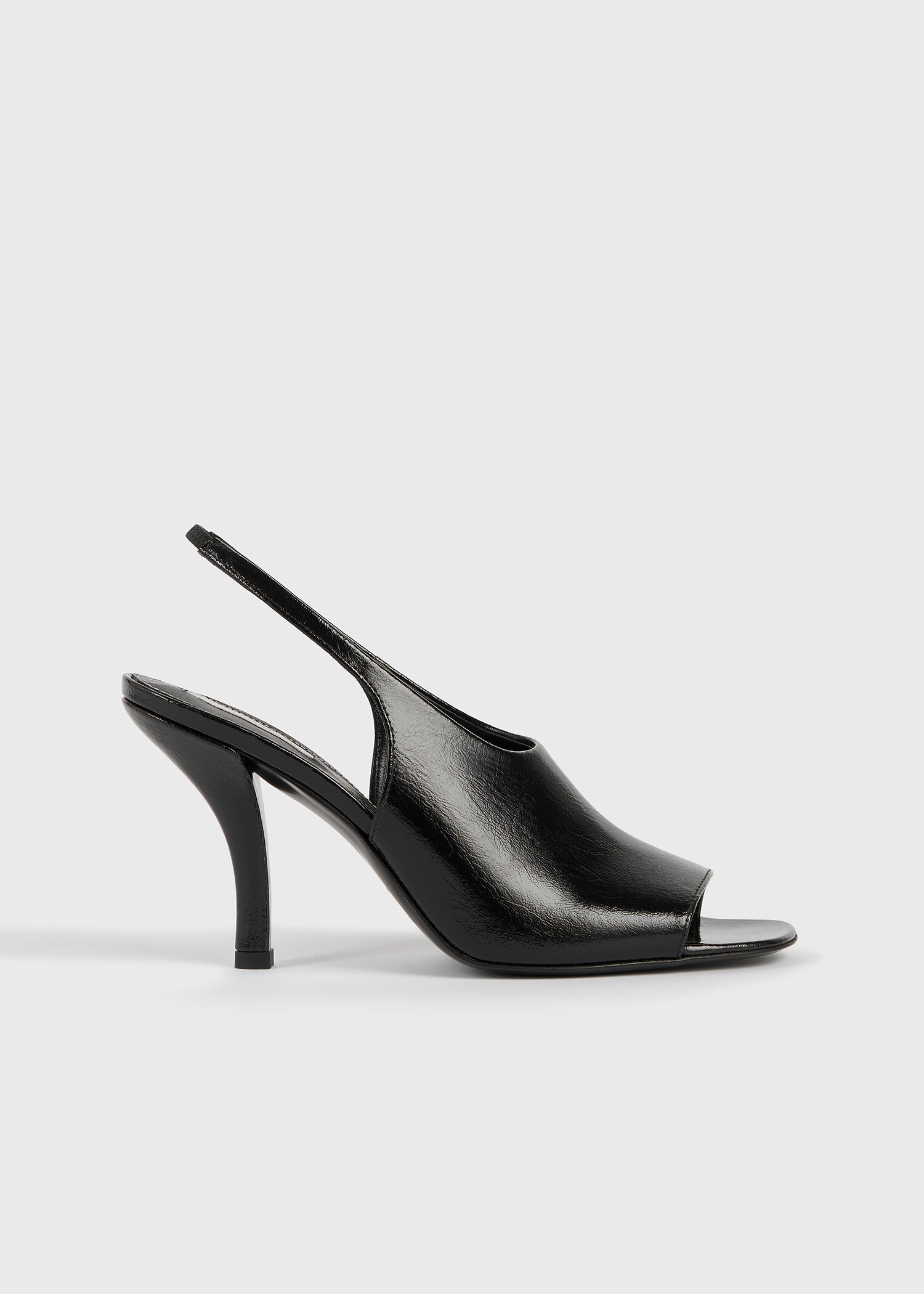 Contour naplack slingbacks black