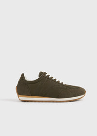 Sport sneakers dark olive