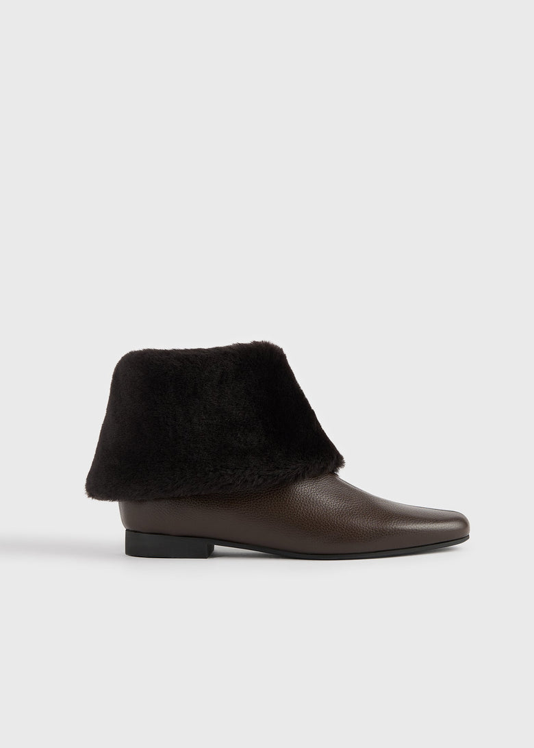 Downtown shearling boots brown