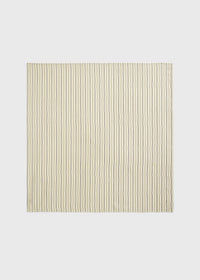 Striped silk scarf beige/brown
