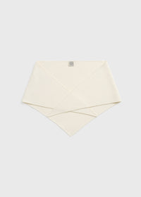 Triangle wool scarf ecru