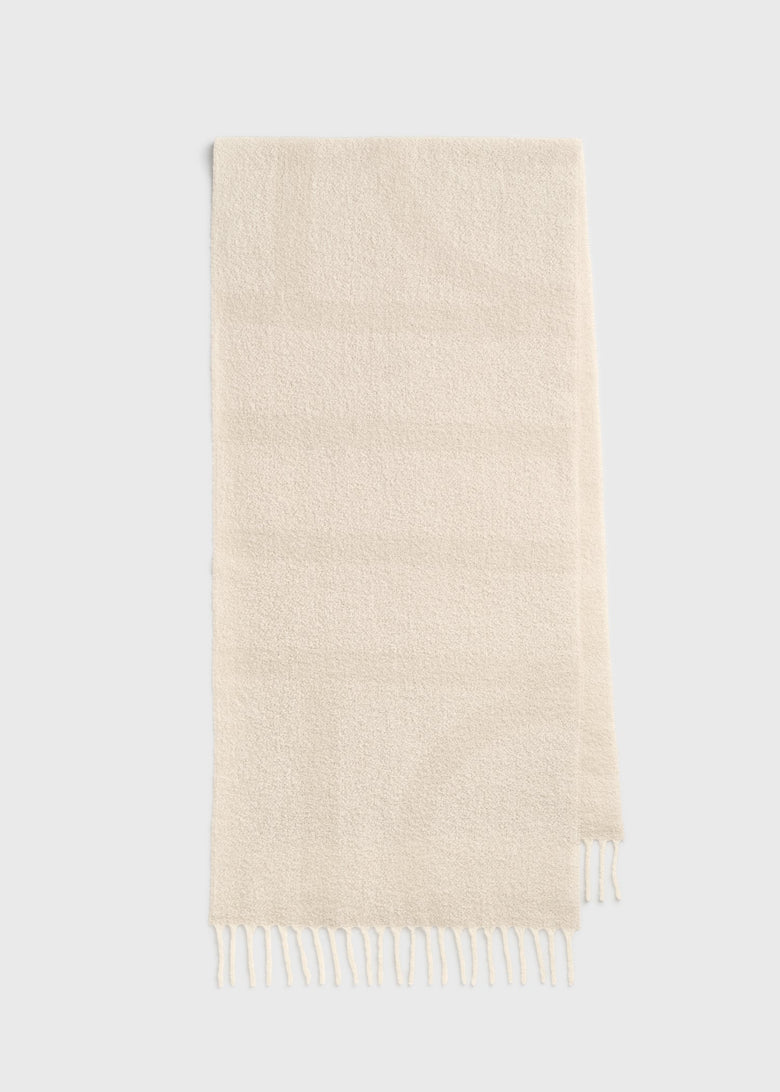 Monogram jacquard scarf ecru/white