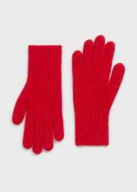 Cashmere gloves poppy