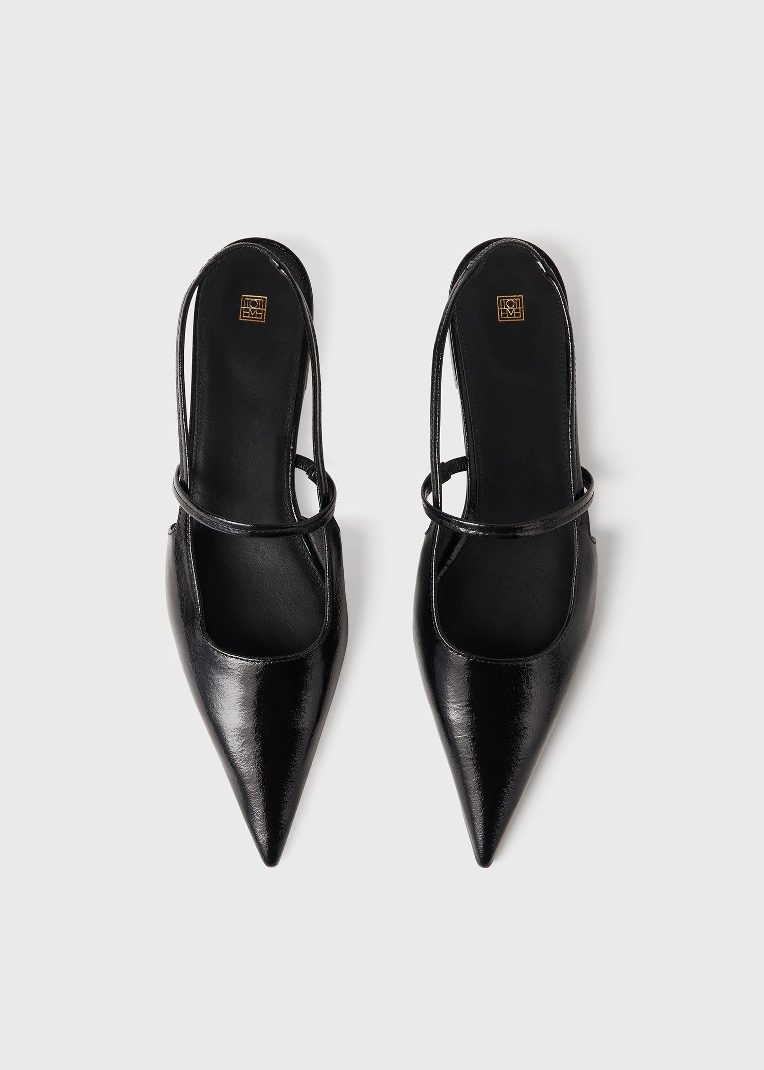 Leather slingback flats best sale