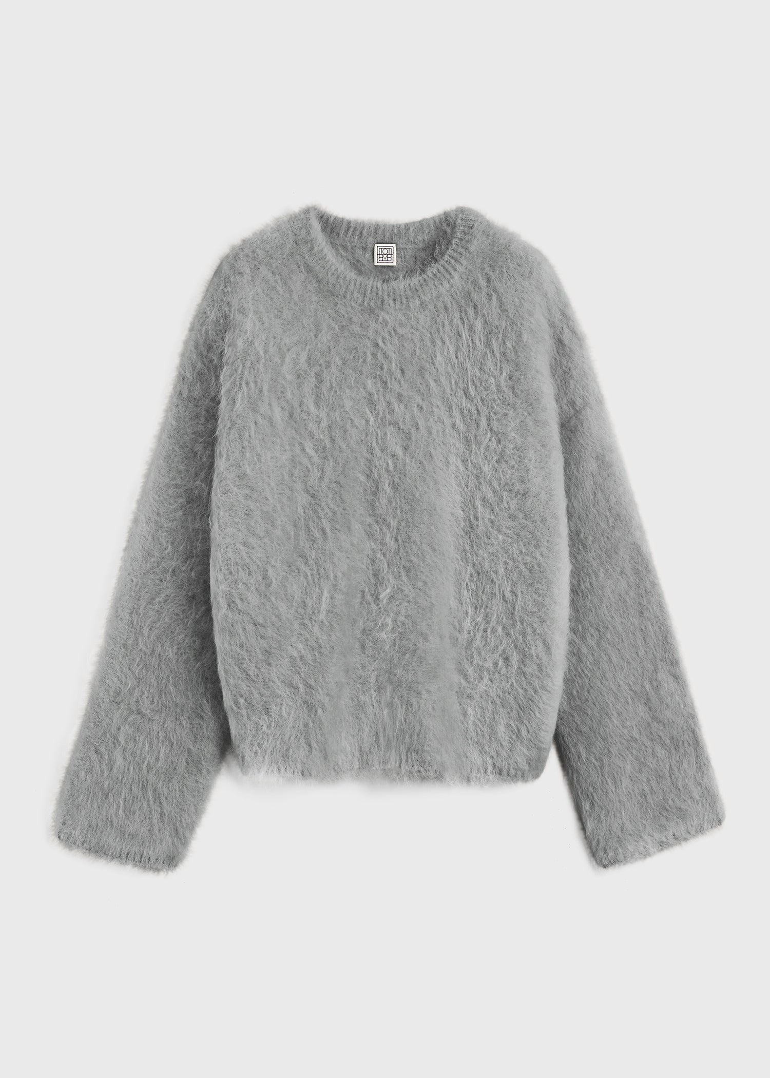Boxy alpaca knit grey mélange